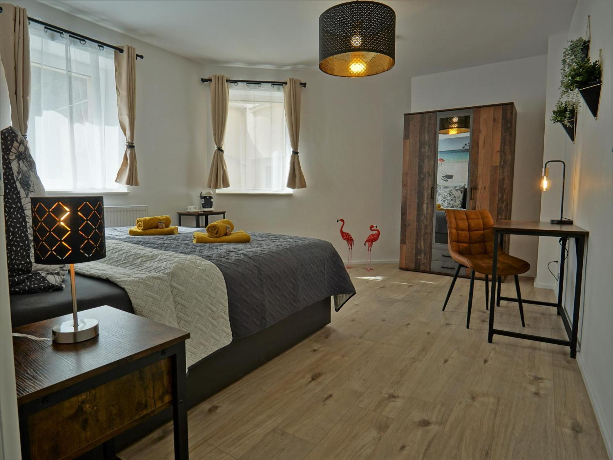Apartament "Hogulu" Brandenburg, Balkon, Neustadt, Kueche, Wassernaehe - Parkplatz Inklusive Brandenburg  Pokój zdjęcie
