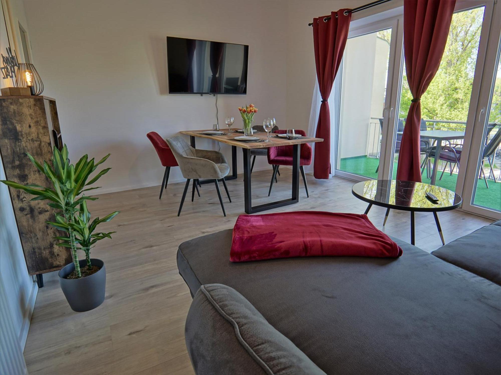 Apartament "Hogulu" Brandenburg, Balkon, Neustadt, Kueche, Wassernaehe - Parkplatz Inklusive Brandenburg  Pokój zdjęcie